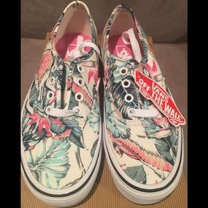 NIB Vans Tropical Floral multi canvas sneakers